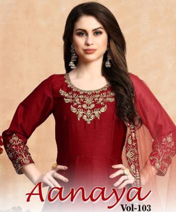 Aanaya Vol 103 By Twisha Designer Wedding Anarkali Style Gown